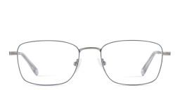 TRICE Logo Rectangle Eyeglasses in Shiny Gunmetal – Product Photo 1