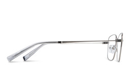 TRICE Logo Rectangle Eyeglasses in Shiny Gunmetal – Product Photo 4