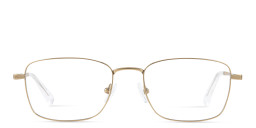 TRICE Logo Rectangle Eyeglasses in Gold – Product Photo 1