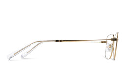 TRICE Logo Rectangle Eyeglasses in Gold – Product Photo 4