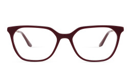 TRICE Logo Cat-Eye Eyeglasses in Burgundy – Product Photo 1