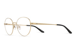 نظارات طبية دائرية بشعار العلامة من TRICE بلون جولد بلاك - صورة المنتج 2