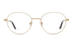 TRICE Logo Round Eyeglasses in Gold Black – Product Photo 1