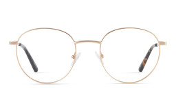TRICE Logo Round Eyeglasses in Rose Gold – Product Photo 1