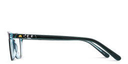 Shop TRICE Logo Kids Square Eyeglasses in Green online.