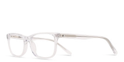 TRICE Logo Kids Rectangle Eyeglasses in Crystal – Product Photo 2
