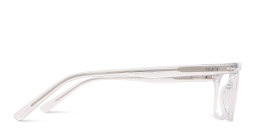 TRICE Logo Kids Rectangle Eyeglasses in Crystal – Product Photo 4