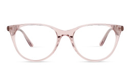 Shop TRICE Logo Kids Cat-Eye Eyeglasses in Transparent Peach online.