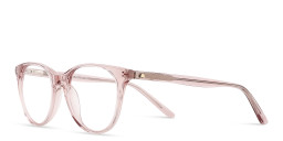 Shop TRICE Logo Kids Cat-Eye Eyeglasses in Transparent Peach online.