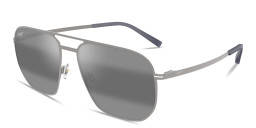 Shop Maui Jim Shark's Cove Unisex Square Sunglasses in Silver online.