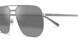 Shop Maui Jim Shark's Cove Unisex Square Sunglasses in Silver online.