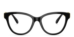 Swarovski Crystal-Embellished Cat-Eye Eyeglasses in Black – Product Photo 1