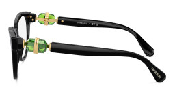 Swarovski Crystal-Embellished Cat-Eye Eyeglasses in Black – Product Photo 3