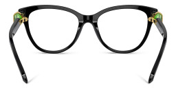 Swarovski Crystal-Embellished Cat-Eye Eyeglasses in Black – Product Photo 4