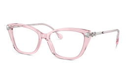 Swarovski Crystal-Embellished Cat-Eye Eyeglasses in Pink – Product Photo 2