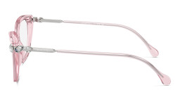 Swarovski Crystal-Embellished Cat-Eye Eyeglasses in Pink – Product Photo 3