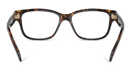 Swarovski Rhinestone Square Eyeglasses in Havana – Product Photo 4