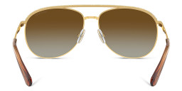 Swarovski Crystal Aviator Sunglasses in Polished Gold – Product Photo 4