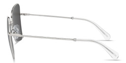 Swarovski Crystal-Embellished Oversized Cat-Eye Sunglasses in Silver – Product Photo 3