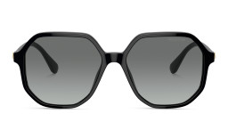 Swarovski Crystal-Embellished Irregular Sunglasses in Black – Product Photo 1