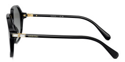 Swarovski Crystal-Embellished Irregular Sunglasses in Black – Product Photo 3