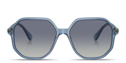 Swarovski Rhinestone-Embellished Oversized Irregular Sunglasses in Blue – Product Photo 1