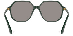 Swarovski Rhinestone-Embellished Oversized Irregular Sunglasses in Green – Product Photo 4