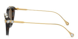 نظارات شمسية طراز كات آي مرصّعة بالكريستال من سواروفسكي بلون مموه - صورة المنتج 3