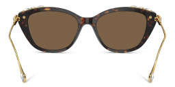 نظارات شمسية طراز كات آي مرصّعة بالكريستال من سواروفسكي بلون مموه - صورة المنتج 4