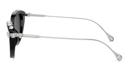 نظارات شمسية طراز كات آي مرصّعة بالكريستال من سواروفسكي بلون أسود - صورة المنتج 3