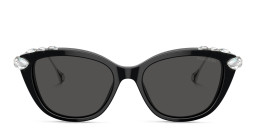 Swarovski Crystal-Embellished Cat-Eye Sunglasses in Black – Product Photo 1