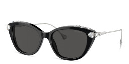 Swarovski Crystal-Embellished Cat-Eye Sunglasses in Black – Product Photo 2