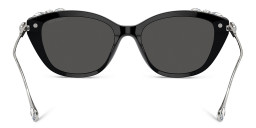 Swarovski Crystal-Embellished Cat-Eye Sunglasses in Black – Product Photo 4