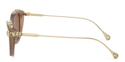 نظارات شمسية طراز كات آي مرصّعة بالكريستال من سواروفسكي بلون بيج - صورة المنتج 3