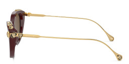 نظارات شمسية طراز كات آي مرصّعة بالكريستال من سواروفسكي بلون خمري - صورة المنتج 3