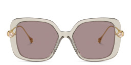 Swarovski Crystal-Embellished Oversized Square Sunglasses in Brown – Product Photo 1