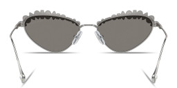 Shop Swarovski Crystal-Studded Irregular Sunglasses in Silver online.