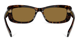 Swarovski Rhinestone Rectangle Sunglasses in Havana – Product Photo 4