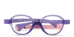 Shop Mira Flex Kids Round Eyeglasses in Translucent Lilac online.