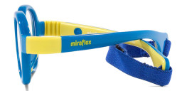 Mira Flex Kids Round Eyeglasses in Light Blue – Product Photo 3