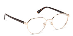 Shop Guess Logo Irregular Eyeglasses in Gold online.