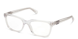 Shop Guess Logo Rectangle Eyeglasses in Clear online.