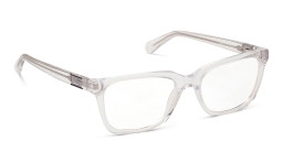Shop Guess Logo Rectangle Eyeglasses in Clear online.