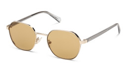 Shop Guess Logo Round Sunglasses in Gold online.