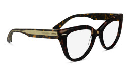 Calvin Klein Logo Cat-Eye Eyeglasses in Tortoise – Product Photo 4