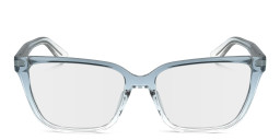 Calvin Klein Logo Rectangle Eyeglasses in Blue – Product Photo 1