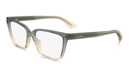 Calvin Klein Logo Rectangle Eyeglasses in Grey – Product Photo 2