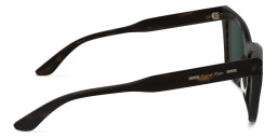 Shop Calvin Klein Logo Cat-Eye Sunglasses in Brown online.