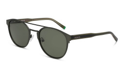 Shop Lacoste Logo Round Sunglasses in Brown online.