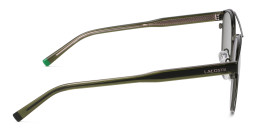 Shop Lacoste Logo Round Sunglasses in Brown online.